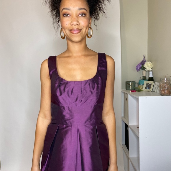 Alfred Sung Satin Cocktail Dress - Picture 7 of 8